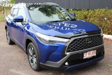 Blue 2024 Toyota Corolla Cross Wagon Atmos Awd Hybrid