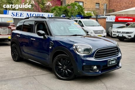 Blue 2019 Mini Cooper Hatchback 3D Hatch