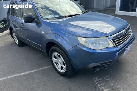 Blue 2010 Subaru Forester Wagon X