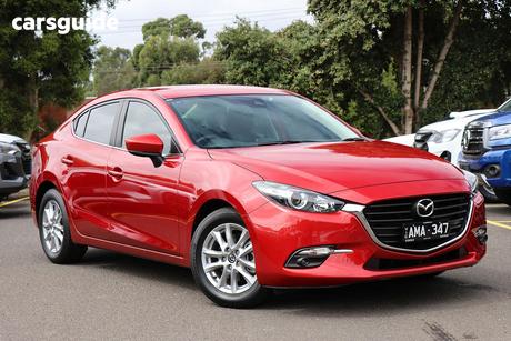 Red 2016 Mazda 3 Sedan Maxx