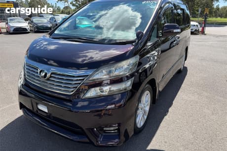 Purple 2009 Toyota Vellfire SUV Z