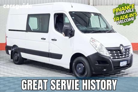 White 2018 Renault Master Dual Cab Chassis Lwb