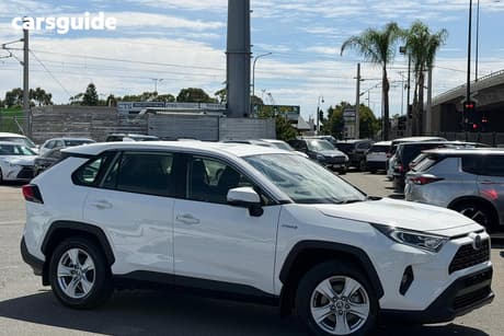 White 2021 Toyota RAV4 Wagon Gx (2Wd) Hybrid