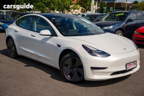 White 2023 Tesla Model 3 Sedan Rear-Wheel Drive