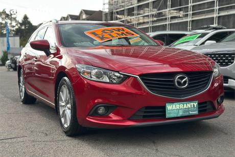 Red 2016 Mazda 6 Wagon Sport