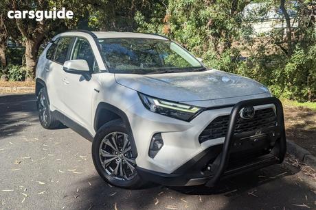 White 2024 Toyota RAV4 Wagon Gxl (Awd) Hybrid