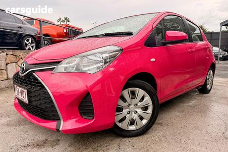 Pink 2016 Toyota Yaris Hatchback Ascent