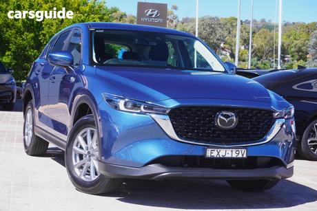 Blue 2022 Mazda CX-5 Wagon Maxx Sport (Awd)