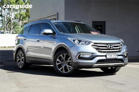 Blue 2016 Hyundai Santa FE Wagon 30 Special Edition