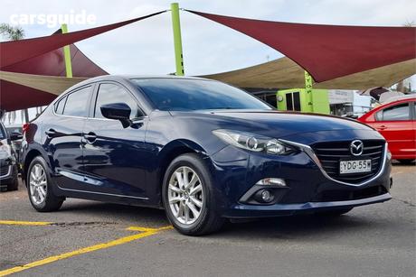 Blue 2015 Mazda 3 Sedan Touring