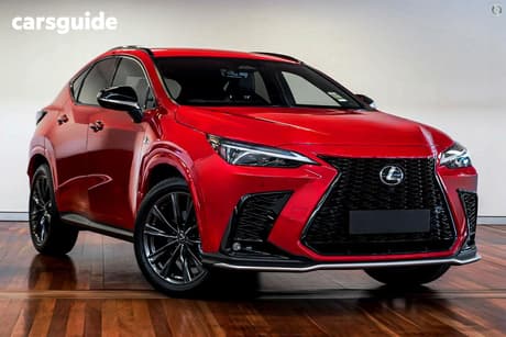 Red 2025 Lexus NX350H Wagon F Sport Hybrid 2Wd