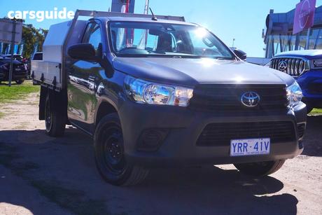 Grey 2021 Toyota Hilux Cab Chassis Workmate