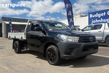 Black 2019 Toyota Hilux Cab Chassis Workmate