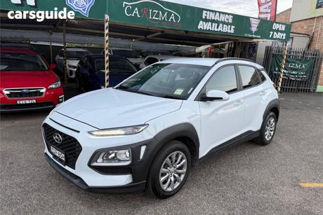 White 2019 Hyundai Kona Wagon Go (Fwd)