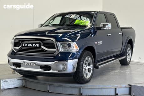 Blue 2019 RAM 1500 Crew Cab Utility Laramie (4X4) 855Kg