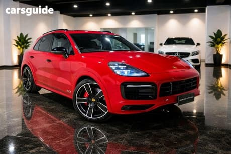 Red 2021 Porsche Cayenne SUV