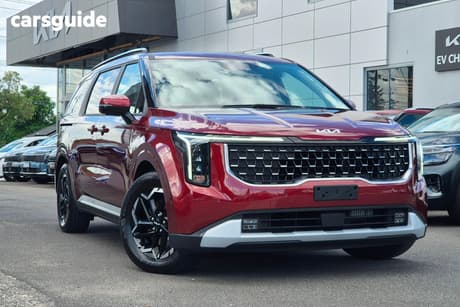 Red 2025 Kia Carnival Wagon Sport+