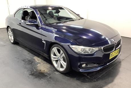 Blue 2015 BMW 428I Convertible Luxury Line