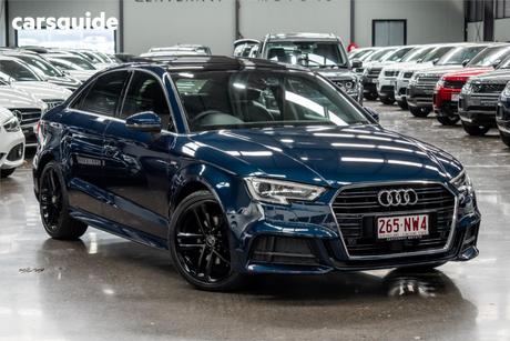 Blue 2019 Audi A3 Sedan 35 Tfsi S Line Plus
