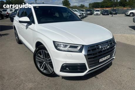 White 2018 Audi Q5 Wagon 2.0 Tfsi Quattro Sport