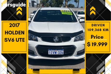 White 2017 Holden UTE Utility Sv6