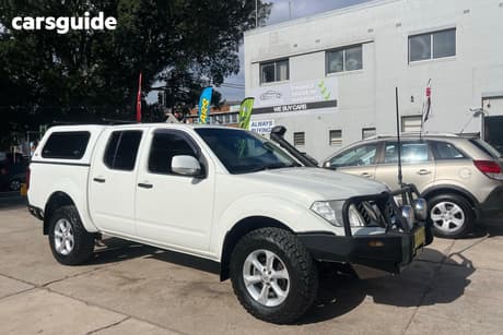 White 2012 Nissan Navara Ute Tray ST (4X4) D40 MY12 UPGRADE