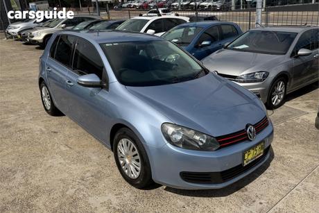Blue 2010 Volkswagen Golf Hatchback 77 Tdi Trendline