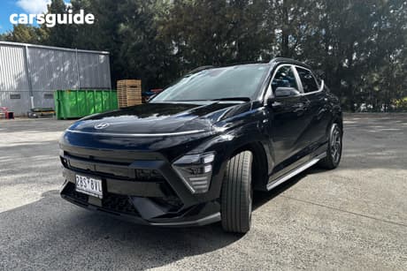 Black 2024 Hyundai Kona Wagon Hybrid N Line