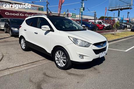 White 2013 Hyundai IX35 Wagon Highlander (Awd)