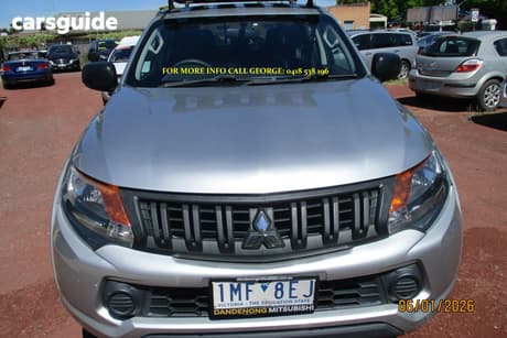 Silver 2017 Mitsubishi Triton Dual Cab Utility Glx (4X4)