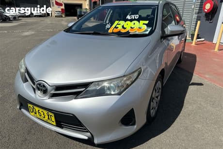 Silver 2012 Toyota Corolla Hatchback Ascent