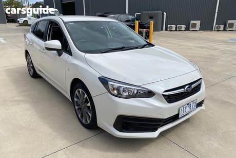 White 2021 Subaru Impreza Hatchback 2.0I (Awd)