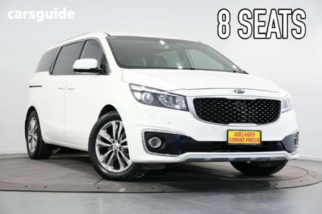 White 2018 Kia Carnival Wagon Platinum