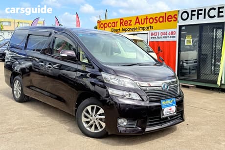 Purple 2012 Toyota Vellfire Wagon X