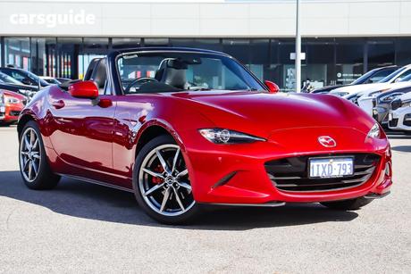 Red 2022 Mazda MX-5 Convertible Roadster Gt