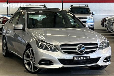 Silver 2014 Mercedes-Benz E300 Sedan Bluetec Hybrid