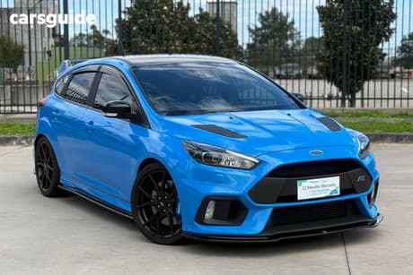 Blue 2017 Ford Focus Hatchback Rs