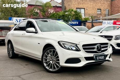 White 2018 Mercedes-Benz C350 Sedan E (Hybrid)