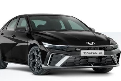 Black 2026 Hyundai I30 Sedan N Line Premium