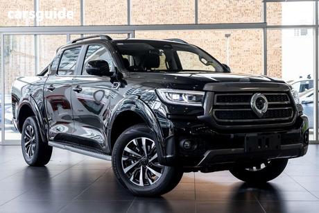 Black 2025 GWM Cannon Dual Cab Utility Lux (4X4)