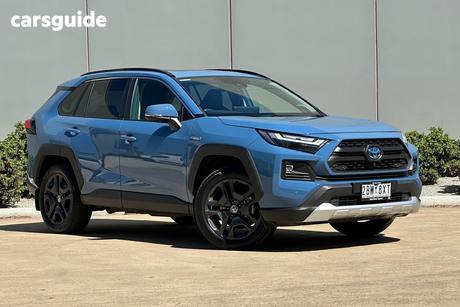 Blue 2024 Toyota RAV4 Wagon Edge (Awd) Hybrid