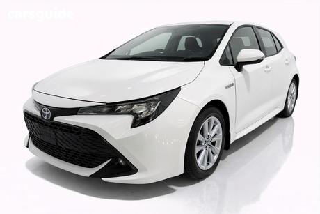 White 2023 Toyota Corolla Hatchback Ascent Sport Hybrid