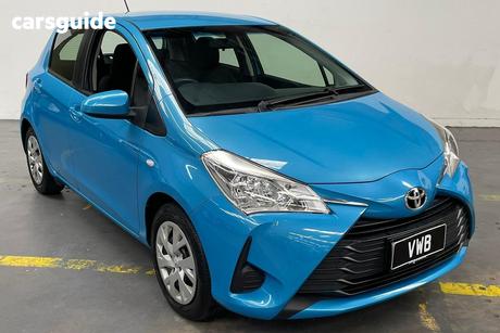 Blue 2017 Toyota Yaris Hatchback Ascent