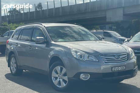 Silver 2011 Subaru Outback Wagon 3.6R Premium