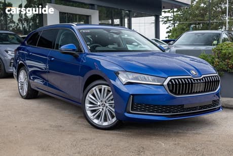Blue 2025 Skoda Superb Wagon Sportline 206Tsi (4X4)