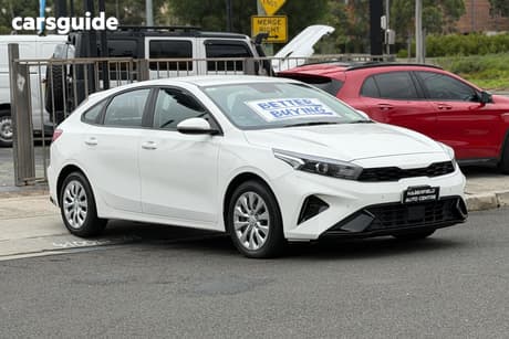 White 2022 Kia Cerato Hatchback S Safety Pack