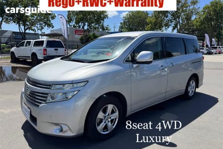 Silver 2010 Nissan Elgrand Wagon Rider