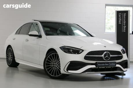 White 2021 Mercedes-Benz C300 Sedan Mhev