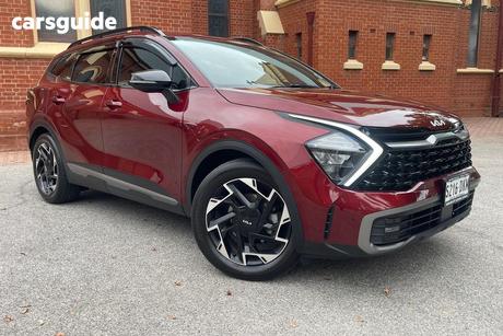 Red 2022 Kia Sportage Wagon Sx+ (Awd)