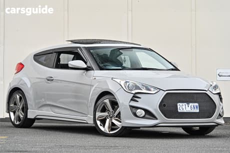 Grey 2013 Hyundai Veloster Coupe Sr Turbo